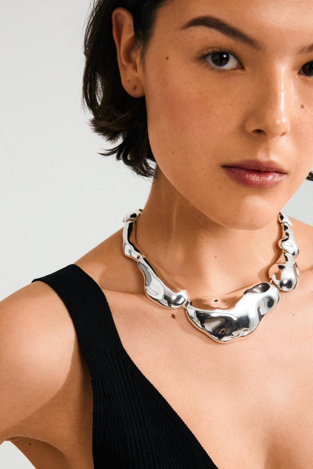 Free Statement halskæde - sølvbelagt